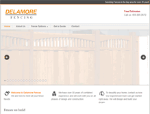 Tablet Screenshot of delamorefence.com